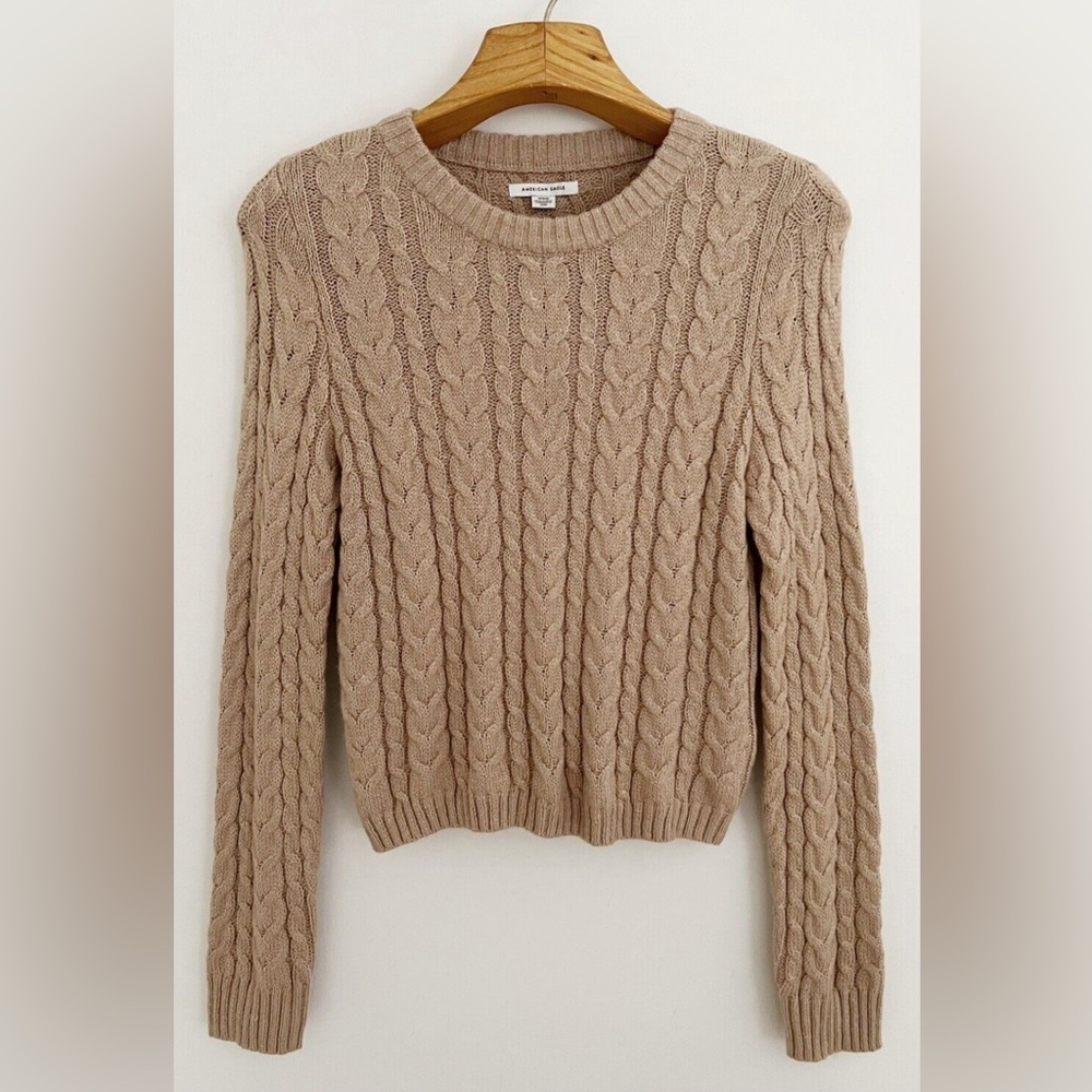 American Eagle Braided Sweater